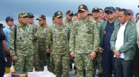 Panglima TNI Jenderal Agus Subiyanto bersama Menteri Pertahanan Sjafrie Sjamsoeddin, Menteri ESDM Bahlil Lahadalia, dan Jaksa Agung ST Burhanuddin turun langsung meninjau dua lokasi yang disita Satgas Penertiban Kawasan Hutan (PKH), Rabu (19/11/2025).